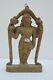 Vintage Old Handcrafted Wooden Godess Laxmi Statue Standing Figurine Nh1421