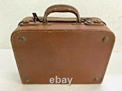 Vintage Old Handmade Multipurpose Leather Hand Bag Case / Briefcase, Collectible