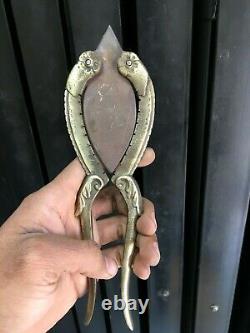 Vintage Old Handmade Rare Double Side Blade Betel Nut Cutter /Sarota Collectible