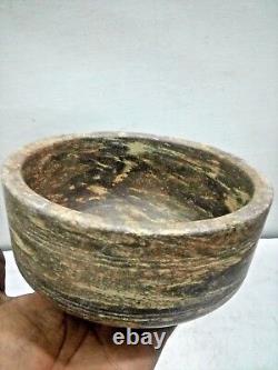 Vintage Old Handmade Stone Bowl Cullactable