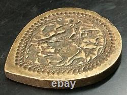 Vintage Old Rare Bronze Metal Hindu God Ramdev Jewelry Stamp/ Seal/ Die