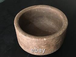Vintage Old Rare Handmade Primitive Multipurpose Use Stone Bowl Rich Patina