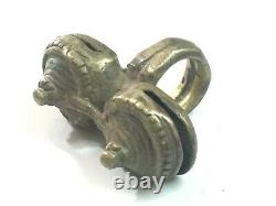 Vintage Old Rare Traditional Women Brass Jewelry Ring Antique Old Collectible
