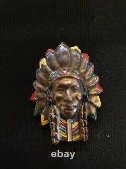 Vintage Original American Indian Fur Clip 1930s