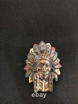 Vintage Original American Indian Fur Clip 1930s