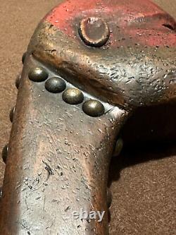 Vintage Pawnee Indian Ball Head War Club Early 19th Century Warrior's Face Carv