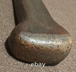 Vintage Pawnee Indian Ball Head War Club Early 19th Century Warrior's Face Carv