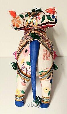 Vintage Raj Indian Elephant Hand Crafted Large