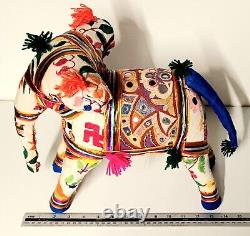 Vintage Raj Indian Elephant Hand Crafted Large