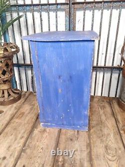 Vintage Reclaimed Indian Small Wooden Bathroom Kitchen Cupboard Cabinet