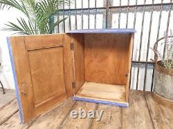 Vintage Reclaimed Indian Small Wooden Bathroom Kitchen Cupboard Cabinet