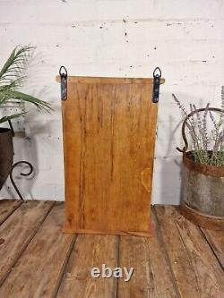 Vintage Reclaimed Indian Wooden Glazed Display Bathroom Kitchen Wall Cabinet