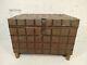 Vintage Rustic Indian Iron Banded Hand Made Wooden Storage Chest Trunk Tv Unit