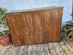 Vintage Rustic Indian Painted Wooden Glazed Shop Display Drinks Cocktail Cabinet