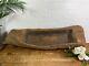 Vintage Rustic Wabi Sabi Carved Dugout Solid Wooden Trough Table Centrepiece