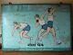 Vintage Shot Put Sign. Indian Athletic Sports Gym Display Board. Antique Mancave