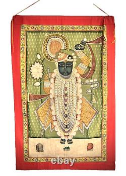 Vintage Shrinathji Pichwai Painting 7 Year Old Infant Krishna Nathdwara Udaipur