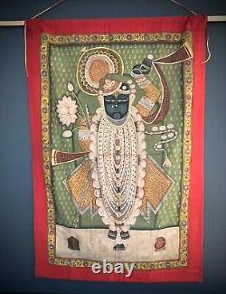 Vintage Shrinathji Pichwai Painting 7 Year Old Infant Krishna Nathdwara Udaipur