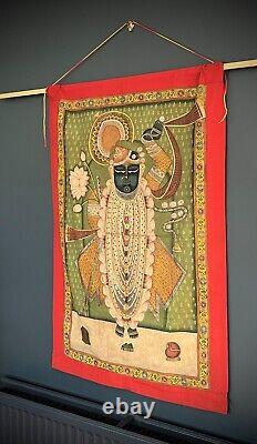 Vintage Shrinathji Pichwai Painting 7 Year Old Infant Krishna Nathdwara Udaipur