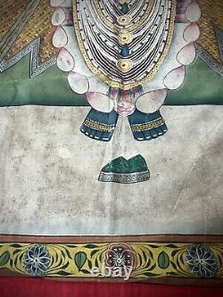 Vintage Shrinathji Pichwai Painting 7 Year Old Infant Krishna Nathdwara Udaipur