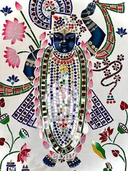 Vintage Shrinathji Pichwai Painting 7 Year Old Infant Krishna Nathdwara Udaipur