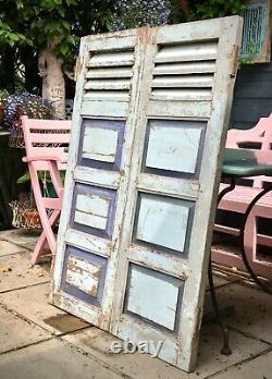 Vintage Shuttered Doors. French Style. Puducherry. Tamil Nadu India. 2 Available