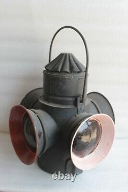Vintage Style Railroad Locomotive Paraffin oil Lamp Indian Antique Decor BQ-94
