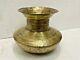 Vintage Tribal Indian Brass Hammered Big Cooking Degchi / Water Pot