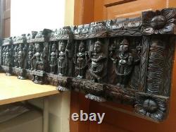 Vintage Wall Panel Hindu God Vishnu Avatar Dashavatar Statue Sculpture Art Decor