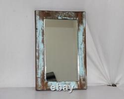 Vintage Wooden Mirror Frame Wall Hanging Home Décor Collectible 12261