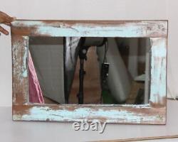 Vintage Wooden Mirror Frame Wall Hanging Home Décor Collectible 12261
