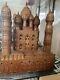 Vintage Wooden Taj Mahal A Fine Large Example With Brass Detail (wired)