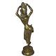 Vintage/antique India Goddess Indian Hindu Brass Statue Dancer Dancing 17 Tall