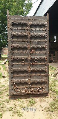 Vintage carved Indian door, Antique Indian door, Teak wood door Wooden