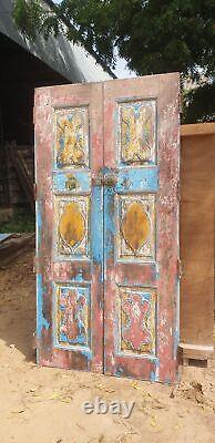 Vintage carved Indian door, Antique Indian door, Teak wood door, Wooden Door
