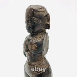 Vintage early carved Indian sculpture of a goddess