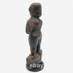 Vintage early carved Indian sculpture of a goddess