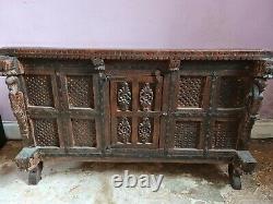 Vintage indian dowry chest, trunk, cabinet