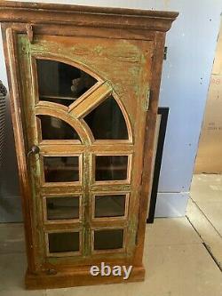 Vintage indian wood cabinet
