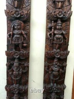 Vishnu Avatar Dashavatar Wall Vertical Panel Pair Hindu God panel Vintage Statue