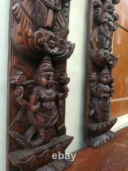Vishnu Avatar Dashavatar Wall Vertical Panel Pair Hindu God panel Vintage Statue