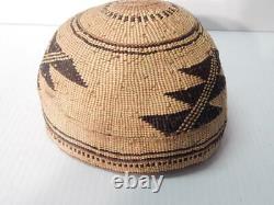 Xtra Fine Antique / Vintage Hupa / Yurok California Indian Hat Basket