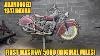 5000 Miles D'origine Moto Indian De 1947 Abandonnée Première Lavage Et Conduite Depuis Des Décennies