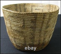 Ancien Vieux Millésime Amérindien Indien Pima Papago Coiled Basket 6 1/2