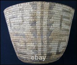 Ancien Vieux Millésime Amérindien Indien Pima Papago Coiled Basket 6 1/2