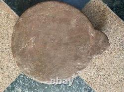 Ancien support de plaque roulante en forme de tortue, vintage et rare pour le pain chapati (sp12)