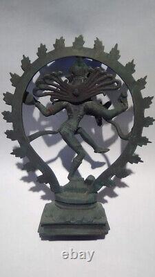 Ancienne Figurine De Bronze Vintage Shiva Nataraja