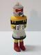 Ancienne Figurine Hopi Pueblo Indienne Au Bras Raide, Taille 4 1/8 Pouces