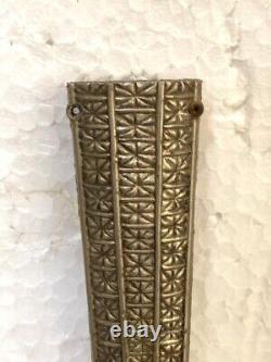 Ancienne housse de fourreau en métal sculpté à la main de l'époque moghole, rare et vintage.