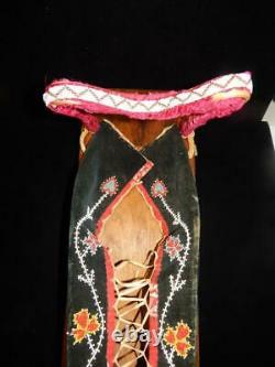 Anciennes Chippewa Ojibwa Indiens Des Régions Boisées Perlée Cradleboard